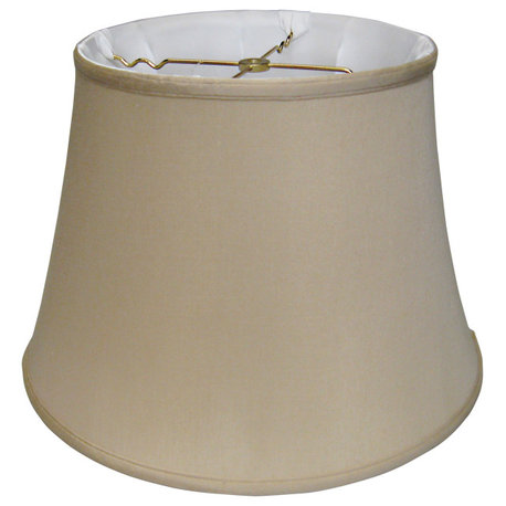 20" Greige Sloped Euro Bell Pongee Shantung Lampshade