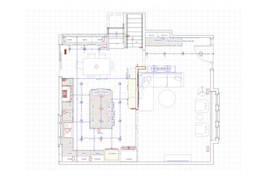 Transitional home design photo in Chicago