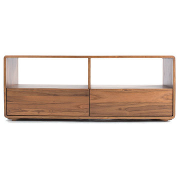 Merced 48" 2-Drawer Modular Shelf, Finish Shown: Fawn