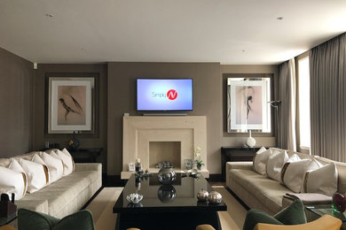 Modernes Wohnzimmer in London