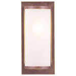 Livex Lighting - Livex Lighting 6280-70 Somerset - One Light Wall Sconce - 5.5 Inches wide by 12 - Shade Included: YesSomerset One Light W Vintage Bronze Satin *UL Approved: YES Energy Star Qualified: n/a ADA Certified: YES  *Number of Lights: 1-*Wattage:60w Candelabra Base bulb(s) *Bulb Included:No *Bulb Type:Candelabra Base *Finish Type:Vintage Bronze