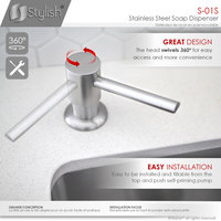 Stylish Pull Down Kitchen Faucet + Soap Dispenser Stainless Steel Finish