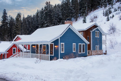 Example of an arts and crafts exterior home design in Other