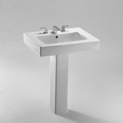 Toto Pedestal Lavatory 26 x 20 with SanaGloss LPT315G - Bath Products