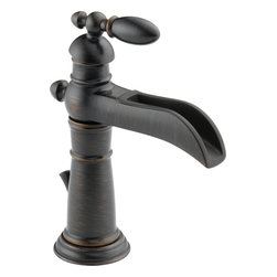 Delta Victorian&reg; Single Handle Centerset Lavatory Faucet - Bathroom Sink Faucets