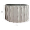 Wave Accent Table (Wide) - Slate Grey Outdoor End Table