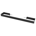 WarmlyYours Radiant - Ember Accessories, Ember Towel Bar, Black - If you're looking to add some warmth to your bathroom with the added function of warming your towels at the same time, look no further than flat towel bars for Ember radiant panels.This towel bar is made of anodized aluminum with a black finish which means this accessory will be both robust and visually striking. Anodizing the aluminum also makes the accessory even more durable and rustproof.The Ember panel must be wall-mounted with a portrait orientation (with the longest dimension installed vertically) to work with these accessories. Up to two towel bars can be installed per Ember radiant panel. To keep installation simple, the towel bars can be quickly and easily attached to holes located on the backside of the vertically mounted panel. For 47"x24" models the 2 mounting points are 16 3/4" from top and bottom of the panel. For 35"x24" models, the 2 mounting points are 9" from the bottom and top of the panel.Once the bars are secure, the comfort of toasty warm towels is only minutes away!This accessory works with all Ember radiant heating panels excluding the 35"x12" Ember Flex Panel (IP-EM-FLX-WHT-0300-CW).