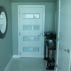 Italian Modern Doors with Impact Glass - Interior Doors
