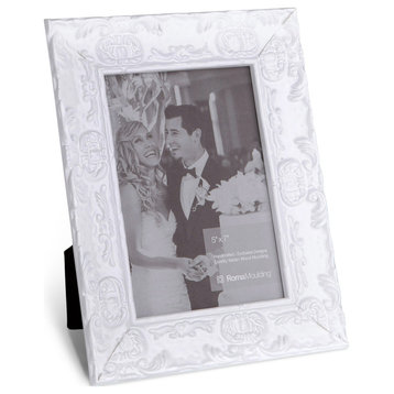 4" x 6" Electric White 1-1/2" Lavo Wood Picture Frame