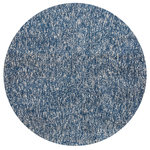KAS - KAS Bliss 1589 Heather  Rug, Indigo/Ivory Heather, 8'0"x8'0" Round - The elegant, hand-made shag area rugs of the Bliss collection will add comfort and luxury to any room. Made of a Poly-acrylic blend, these rugs blend subtle shades for an elegant look. The KS Bliss rug collection is constructed using unique techniques developed by KS to create long-lasting high-quality rugs in colors that compliment today's lifestyles. Select from a range of colors and rectangular sizes.