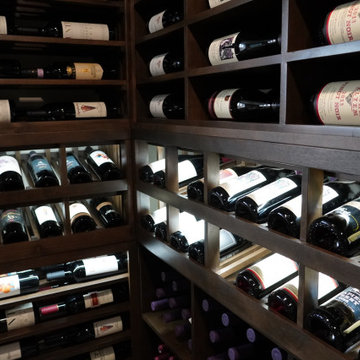 Wooden High Reveal for Residential Glass Wine Cellars