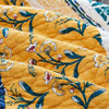 Bohemian Patchwork Bed of Wild Flowers Floral Garden Bedspread Set, Queen
