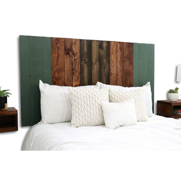 Handcrafted Headboard, Leaner Style, Forest Path Mix, Twin