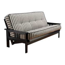 Mikasa Black Hardwood Futon | Cozumel Mattress - Futon Mattresses