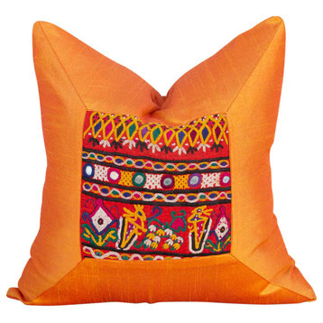 Mansi Indian Silk Decorative Pillow