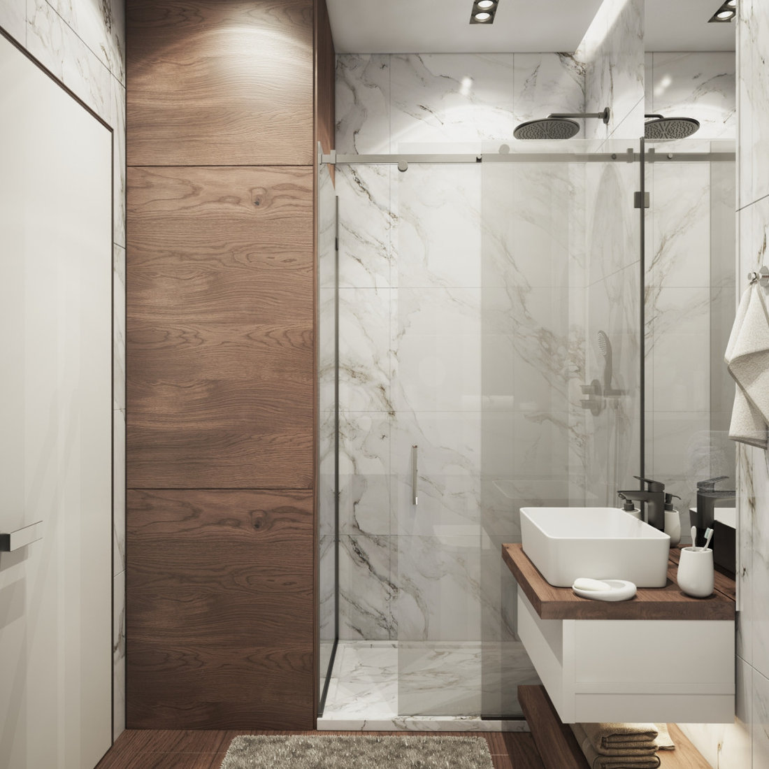 Marble bathroom