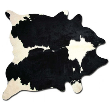 60" X 84" Black And White Cowhide - Area Rug