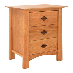 Cherry Moon 3-Drawer Nightstand - Nightstands And Bedside Tables