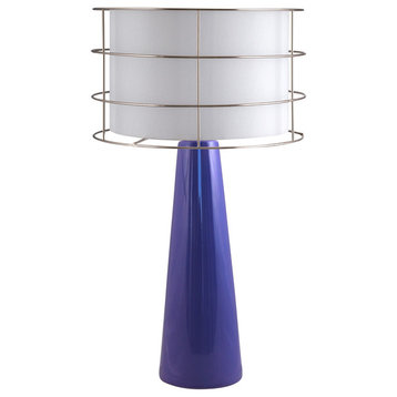 Fangio Lighting's 23.5 " Tapered Ceramic Table Lamp, Violet