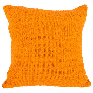 Cotton Decorative Pillow, Orange