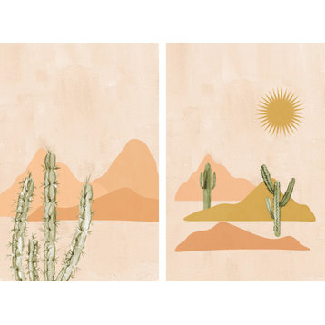 Tough Plants Diptych, 2-Piece Set, 12x18 Panels