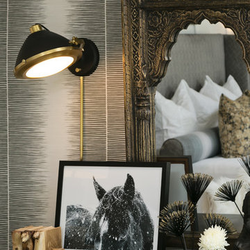 East Side Master Suite, Black, White, and Gold