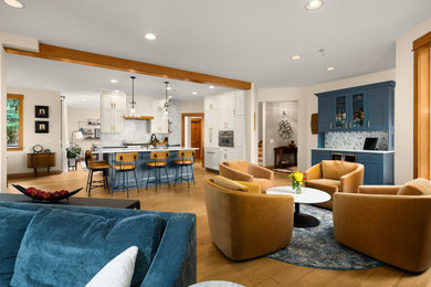 Living room - living room idea in Seattle