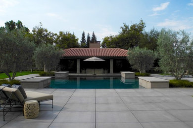 Inspiration for a mediterranean pool remodel in Other