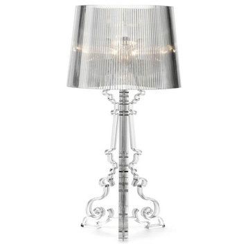 Cherry Baroque Style Base Table Lamp