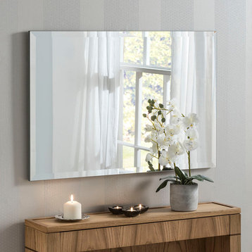 Rectangle Frameless Wall Mirror for Bathroom, Gym, Yoga, Dance/Saloon, 36"x48"