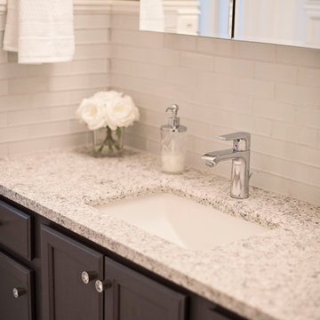 Bathroom needed updating to reflect the modern and femine style of the owner
