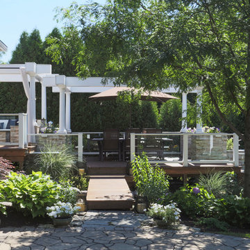 Elmhurst Multi-Level Deck with Outdoor Kitchen