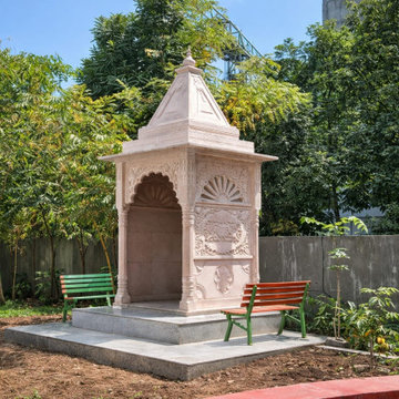 Custom Sandstone Temple Installation – Hand Carved Mandir