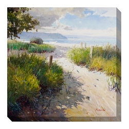 Path to Beach 2 Framed Wall Art - Paintings