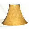 Tan Leatherette 10" Bell Lampshade With Uno Fitter
