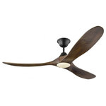 Monte Carlo Fans - Monte Carlo Fans 3MAVR60BSKOAD Maverick - 60" Ceiling Fan with Light Kit - Maverick 60" Ceiling Fan Brushed Steel Dark Walnut Blade OpaThe popular Maverick ceiling fan by Monte Carlo is now available with an integrated LED light. This advanced LED technology is carefully designed and selected to consist of the highest quality LED chipsets for superior performance and reliability. With a sleek modern silhouette, a DC motor and super energy-efficiency, the Maverick LED ceiling fan from Monte Carlo features softly rounded blades and elegantly simple housing. Maverick LED is available in 52, 60 and 70 inch blade sweep and a 3-blade design that delivers a distinct profile and incredible airflow for living rooms, great rooms or outdoor covered areas. It includes a hand-held remote with six speeds and reverse. All versions feature beautiful hand-carved, balsa wood blades. ENERGY STAR qualified. Maverick fans are damp-rated.-?Featured in the decorative Maverick LED collection1 Array Integrated 18 watt light bulbFixture is supplied with 1 light bulbIncludes a green, energy-efficient DC motorSpecialty carved wood blades includedENERGY STAR-? QualifiedThis advanced LED technology is carefully designed and selected to consist of the highest quality LED chipsets for superior performance and reliability.Remote included for easy operationcUL listed for damp locationsA great choice for your do-it-yourself project.300011009025000 HoursCanopy Included: yesShade Included: yesCanopy Diameter: 6.40Rod Length(s): 6 x 0.5Brushed Steel Finish with Dark Walnut Blade Finish with Opal Etched GlassThe popular Maverick ceiling fan by Monte Carlo is now available with an integrated LED light. This advanced LED technology is carefully designed and selected to consist of the highest quality LED chipsets for superior performance and reliability. With a sleek modern silhouette, a DC motor and super energy-efficiency, the Maverick LED ceiling fan from Monte Carlo features softly rounded blades and elegantly simple housing. Maverick LED is available in 52, 60 and 70 inch blade sweep and a 3-blade design that delivers a distinct profile and incredible airflow for living rooms, great rooms or outdoor covered areas. It includes a hand-held remote with six speeds and reverse. All versions feature beautiful hand-carved, balsa wood blades. ENERGY STAR qualified. Maverick fans are damp-rated.-? Featured in the decorative Maverick LED collection 1 Array Integrated 18 watt light bulb Fixture is supplied with 1 light bulb Includes a green, energy-efficient DC motor Specialty carved wood blades included ENERGY STAR-? Qualified This advanced LED technology is carefully designed and selected to consist of the highest quality LED chipsets for superior performance and reliability. Remote included for easy operation cUL listed for damp locations A great choice for your do-it-yourself project. 30001100 / 90 / 25000 Hours / Canopy Included: yes / Shade Included: yes / Canopy Diameter: 6.40 / Rod Length(s): 6 x 0.5. *Number of Bulbs: 1 *Wattage: 18W * BulbType: LED Array *Bulb Included: Yes *UL Approved: Yes