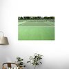 Tennis Court Players Eye View Wall Mural - 36 Inches W x 23 Inches H
