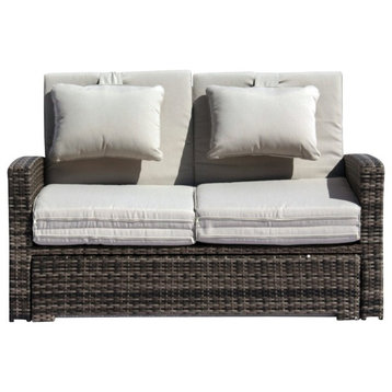 Courtyard Casual 5108 Miranda Collection Daybed, Gray Taupe