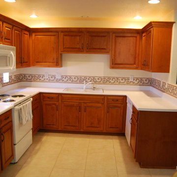 Harvest Gold on Alder Kitchen Reface