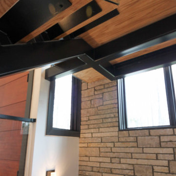 Project #98 | Modern Mono-beam Staircase with Glass Railing