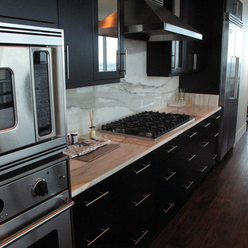 Sleek Modern Espresso Kitchen