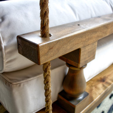 Outdoor Custom Twin or Crib Mattress Bed Porch Swing Daybeds