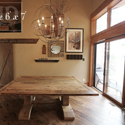 Reclaimed Wood (Rectangular) Pedestal Tables - Products