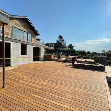 RECLAMED BARN BOARD SIDING / IPE DECKING