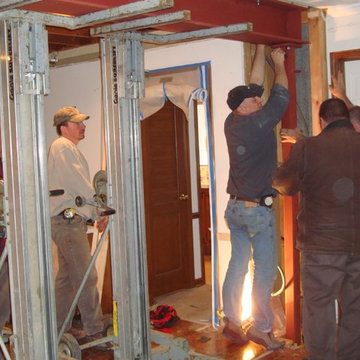 Lake Forest - New Steel Beam and Columns for New Kitchen