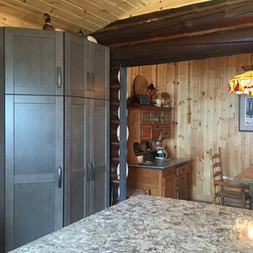 Tungsten Maple Cabinets at Waskesiu SK