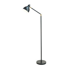 50 Most Por Black Floor Lamps For 2018 Houzz Catalina Lighting Tensor Lennon 54 5 Articulated Antique Br And Black Metal Floor Lamp