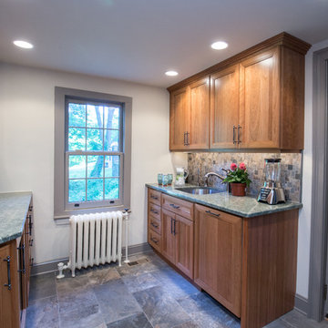 Warm Natural-Wood Kitchen Remodel | Rich Timber Cabinets & Stone Counters