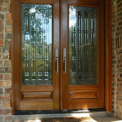 Decorative Glass Wood Doors - Front Doors