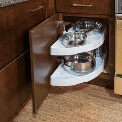 Base Blind Corner Cabinets with Swing Out Shelves - Kitchen Cabinetry